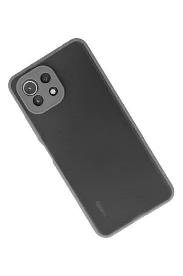 Newface Xiaomi Mİ 11 Lite Kılıf Montreal Silikon Kapak - Gri resmi