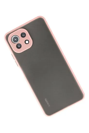 Newface Xiaomi Mİ 11 Lite Kılıf Montreal Silikon Kapak - Pembe resmi