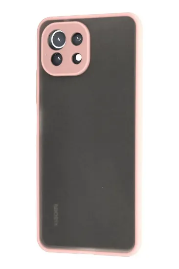 Newface Xiaomi Mİ 11 Lite Kılıf Montreal Silikon Kapak - Pembe resmi