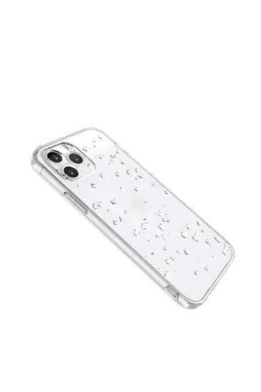 Newface iPhone 14 Pro Kılıf Lüx Şeffaf Silikon resmi