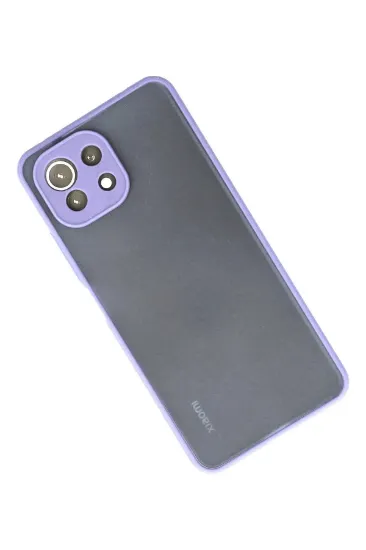 Newface Xiaomi Mİ 11 Lite Kılıf Montreal Silikon Kapak - Mor resmi
