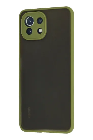 Newface Xiaomi Mİ 11 Lite Kılıf Montreal Silikon Kapak - Açık Yeşil resmi