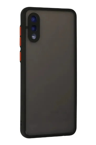 Newface Samsung Galaxy A02 Kılıf Montreal Silikon Kapak - Siyah resmi
