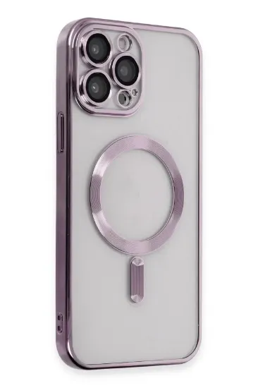 Newface iPhone 15 Pro Kılıf Kross Magneticsafe Kapak - Mor resmi