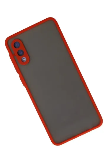 Newface Samsung Galaxy A02 Kılıf Montreal Silikon Kapak - Kırmızı resmi