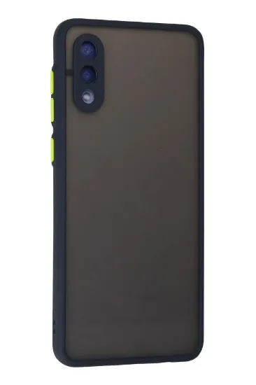 Newface Samsung Galaxy A02 Kılıf Montreal Silikon Kapak - Lacivert resmi
