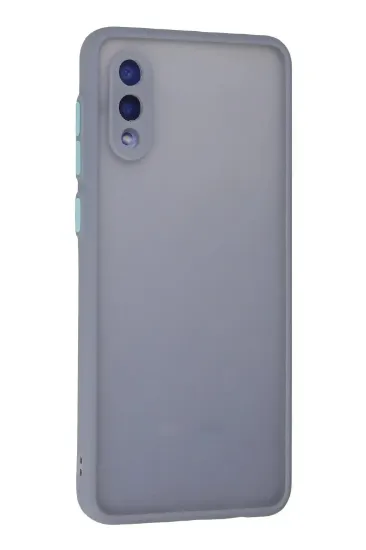 Newface Samsung Galaxy A02 Kılıf Montreal Silikon Kapak - Gri resmi