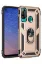 Newface Huawei P40 Lite E Kılıf Sofya Yüzüklü Silikon Kapak - Gold resmi