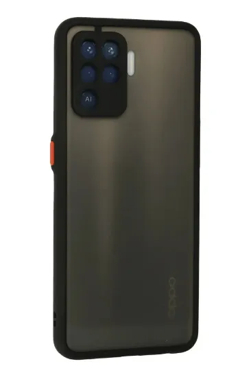Newface Oppo Reno 5 Lite Kılıf Montreal Silikon Kapak - Siyah resmi