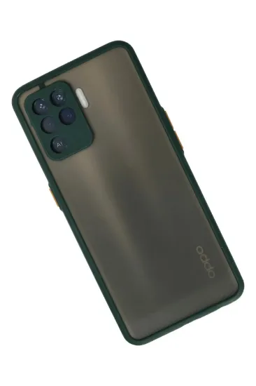 Newface Oppo Reno 5 Lite Kılıf Montreal Silikon Kapak - Yeşil resmi