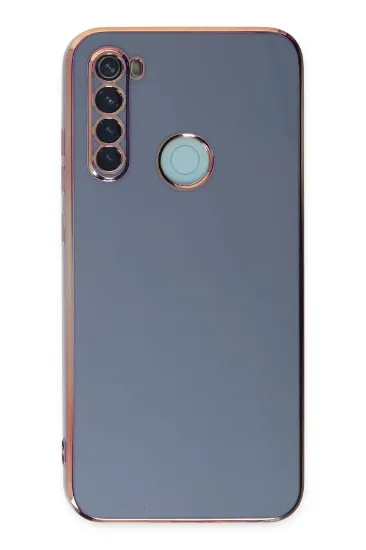 Newface Xiaomi Redmi Note 8 Kılıf Volet Silikon - Mavi resmi