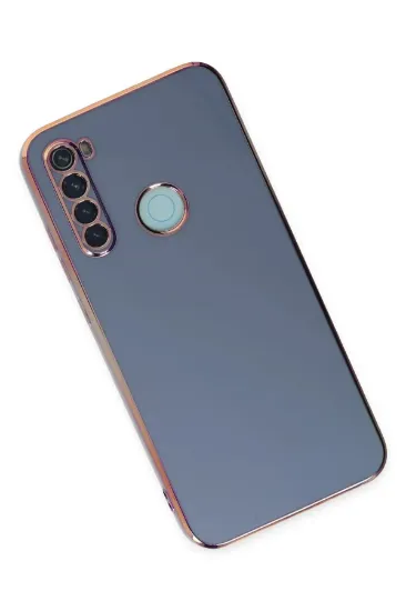 Newface Xiaomi Redmi Note 8 Kılıf Volet Silikon - Mavi resmi