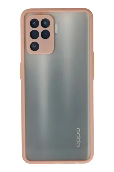 Newface Oppo Reno 5 Lite Kılıf Montreal Silikon Kapak - Pembe resmi
