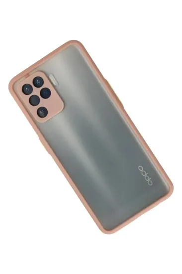 Newface Oppo Reno 5 Lite Kılıf Montreal Silikon Kapak - Pembe resmi