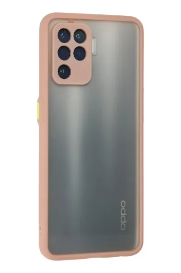 Newface Oppo Reno 5 Lite Kılıf Montreal Silikon Kapak - Pembe resmi