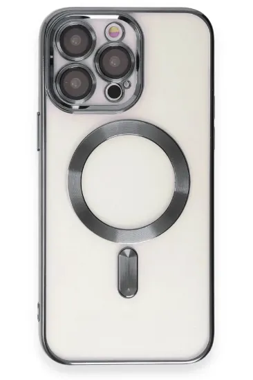 Newface iPhone 15 Pro Max Kılıf Kross Magneticsafe Kapak - Titan Gri resmi