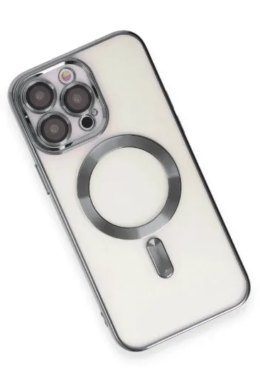 Newface iPhone 15 Pro Max Kılıf Kross Magneticsafe Kapak - Titan Gri resmi