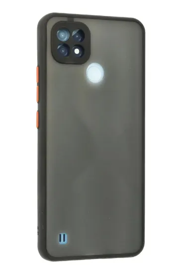 Newface Realme C21 Kılıf Montreal Silikon Kapak - Siyah resmi