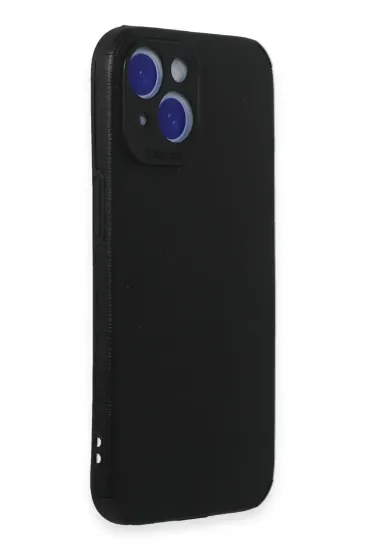 Newface iPhone 15 Kılıf Loop Deri Silikon - Siyah resmi