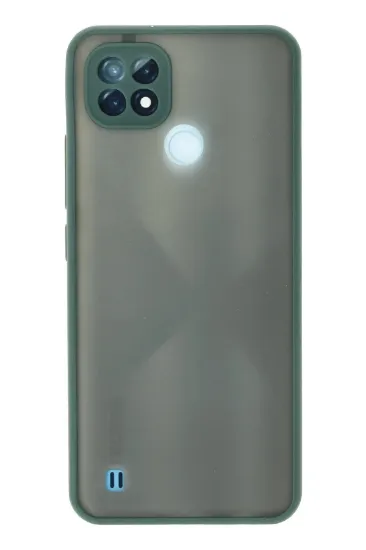 Newface Realme C21 Kılıf Montreal Silikon Kapak - Yeşil resmi