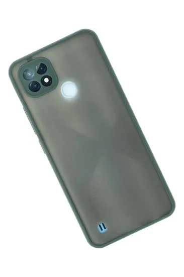 Newface Realme C21 Kılıf Montreal Silikon Kapak - Yeşil resmi