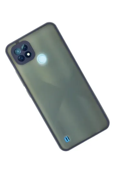 Newface Realme C21 Kılıf Montreal Silikon Kapak - Lacivert resmi