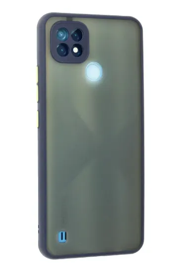 Newface Realme C21 Kılıf Montreal Silikon Kapak - Lacivert resmi