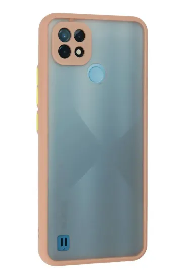 Newface Realme C21 Kılıf Montreal Silikon Kapak - Pembe resmi