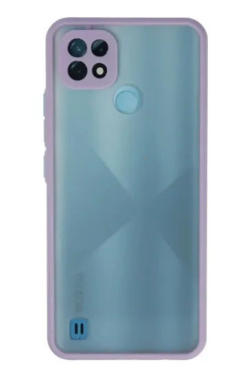 Newface Realme C21 Kılıf Montreal Silikon Kapak - Mor resmi