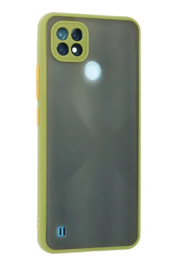 Newface Realme C21 Kılıf Montreal Silikon Kapak - Açık Yeşil resmi