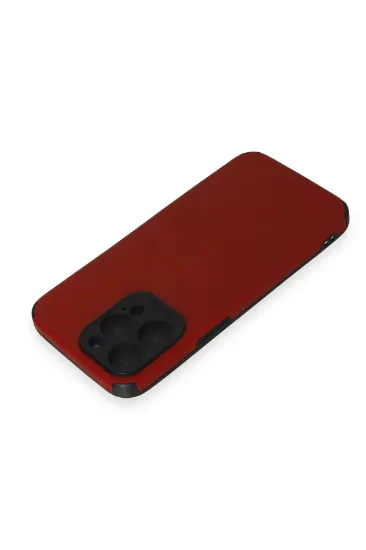 Newface iPhone 15 Pro Max Kılıf Loop Deri Silikon - Kırmızı resmi