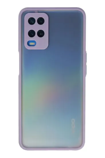 Newface Oppo A54 4G Kılıf Montreal Silikon Kapak - Mor resmi