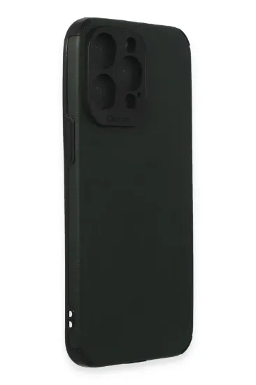 Newface iPhone 15 Pro Max Kılıf Loop Deri Silikon - Yeşil resmi