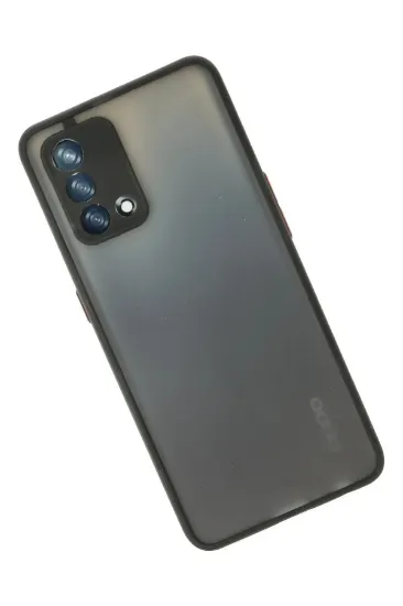 Newface Oppo A74 4G Kılıf Montreal Silikon Kapak - Siyah resmi