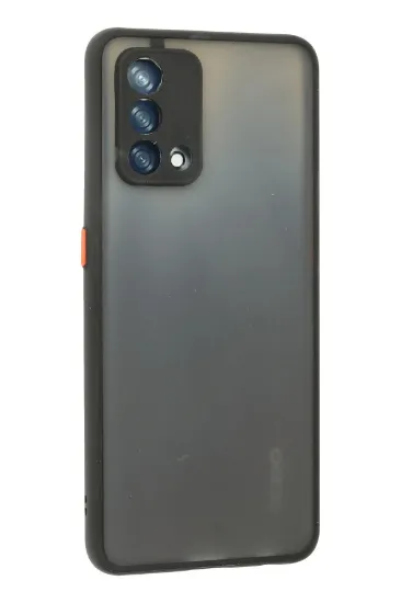 Newface Oppo A74 4G Kılıf Montreal Silikon Kapak - Siyah resmi