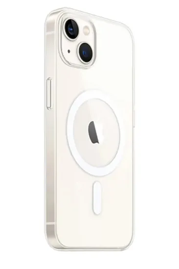 Newface iPhone 15 Plus Kılıf Magneticsafe Şeffaf Silikon - Şeffaf resmi