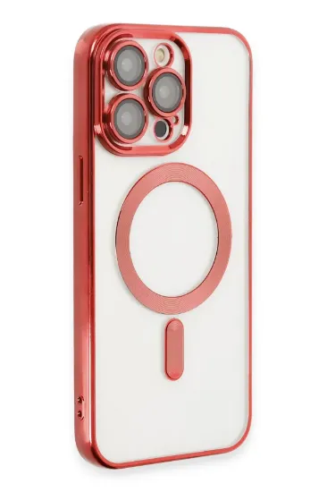 Newface iPhone 13 Pro Max Kılıf Kross Magneticsafe Kapak - Kırmızı resmi