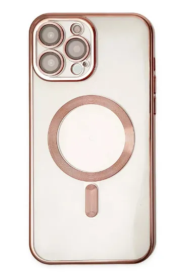 Newface iPhone 13 Pro Max Kılıf Kross Magneticsafe Kapak - Rose resmi