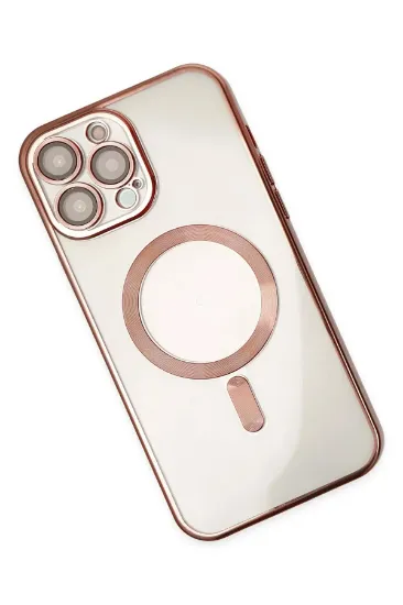 Newface iPhone 13 Pro Max Kılıf Kross Magneticsafe Kapak - Rose resmi