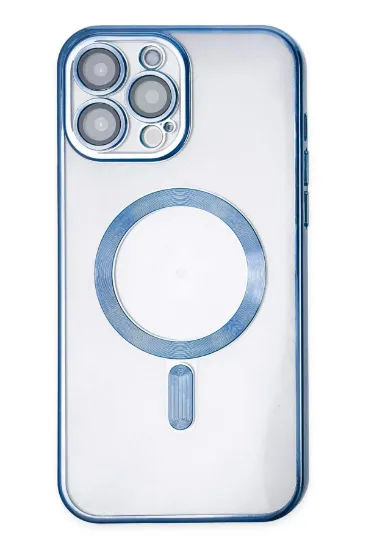 Newface iPhone 13 Pro Max Kılıf Kross Magneticsafe Kapak - Sierra Blue resmi