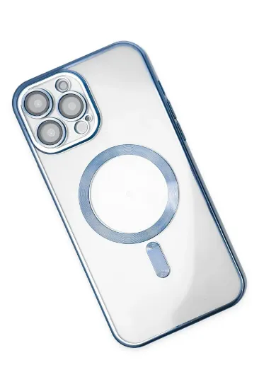Newface iPhone 13 Pro Max Kılıf Kross Magneticsafe Kapak - Sierra Blue resmi
