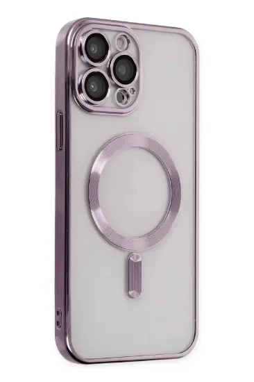 Newface iPhone 13 Pro Max Kılıf Kross Magneticsafe Kapak - Mor resmi