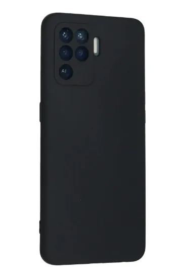 Newface Oppo Reno 5 Lite Kılıf Nano içi Kadife Silikon - Lacivert resmi