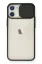 Newface iPhone 11 Kılıf Palm Buzlu Kamera Sürgülü Silikon - Siyah resmi