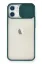 Newface iPhone 11 Kılıf Palm Buzlu Kamera Sürgülü Silikon - Yeşil resmi