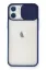 Newface iPhone 11 Kılıf Palm Buzlu Kamera Sürgülü Silikon - Lacivert resmi