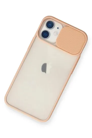Newface iPhone 11 Kılıf Palm Buzlu Kamera Sürgülü Silikon - Pembe resmi