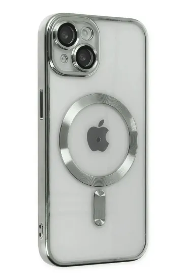 Newface iPhone 14 Plus Kılıf Kross Magneticsafe Kapak - Gümüş resmi