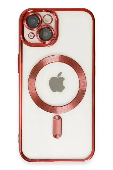 Newface iPhone 14 Plus Kılıf Kross Magneticsafe Kapak - Kırmızı resmi