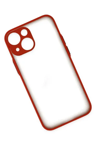 Newface iPhone 15 Kılıf Montreal Silikon Kapak - Kırmızı resmi